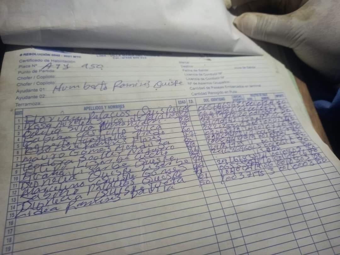 Al cierre de este informe, habían registrados 15 muertos, aunque TV Perú ya informaba de que la cifra de fallecidos bordeaba los 20.