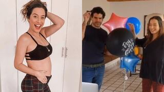 Natalia Salas emocionada revela el sexo de su bebé | VIDEO 