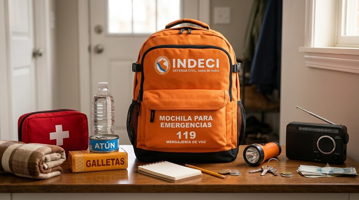 Mochila de emergencia: ¿Qué debe tener en caso de un sismo?