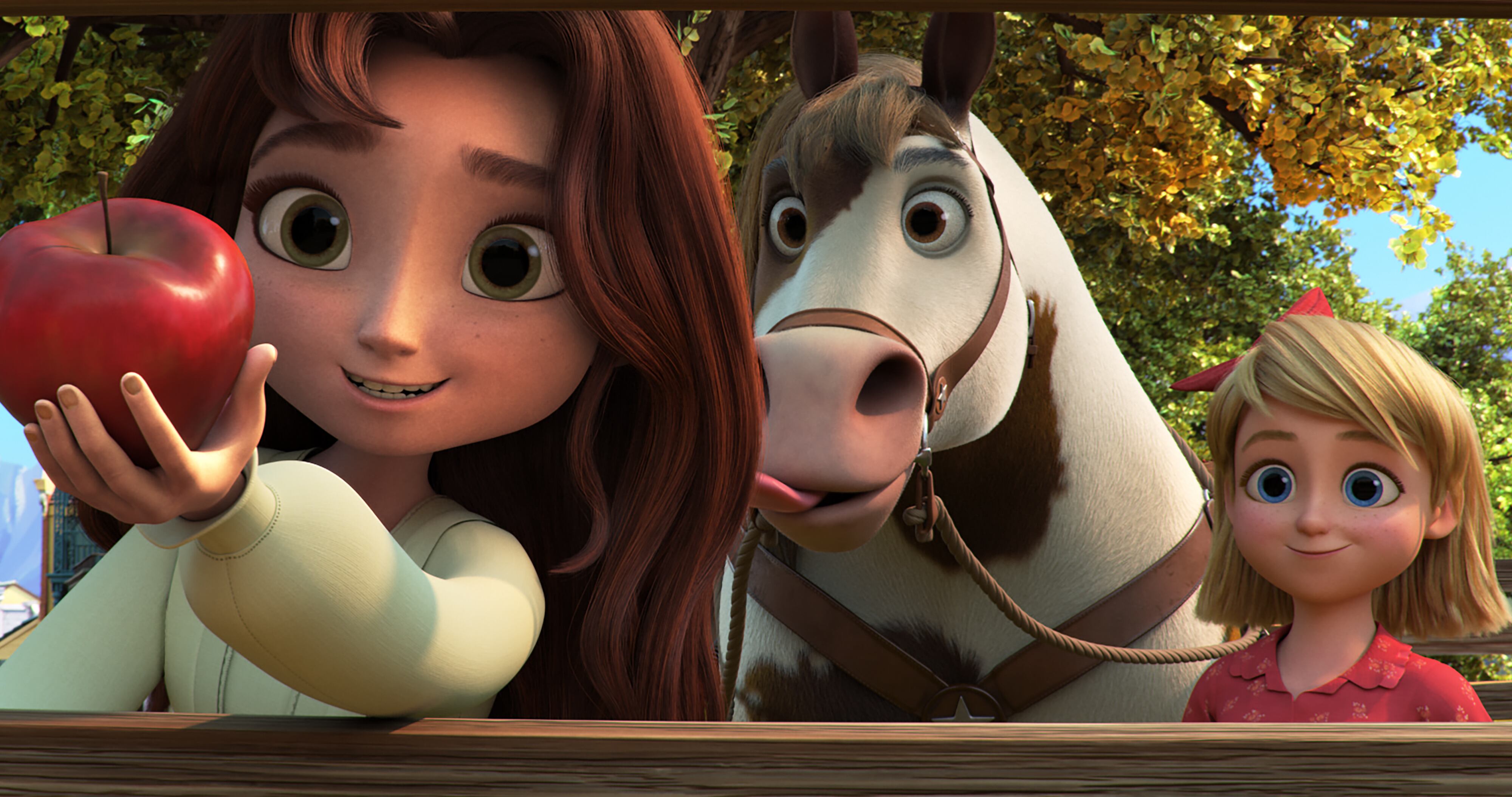 Isabela Merced prestó su voz para el personaje de Lucky Prescott (izquierda) para "Spirit: Indomable". (Foto: DreamWorks)