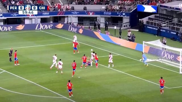 ¡Cerca el primero de Perú! Gianluca Lapadula y su ocasión de gol ante Chile por Copa América | VIDEO