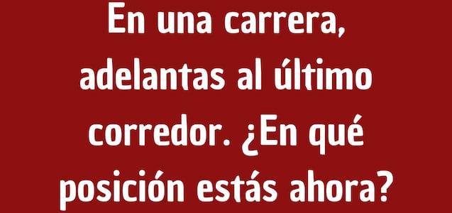 El 99% se equivocó: ¿Resolverás en 10 segundos el enigma del último corredor?