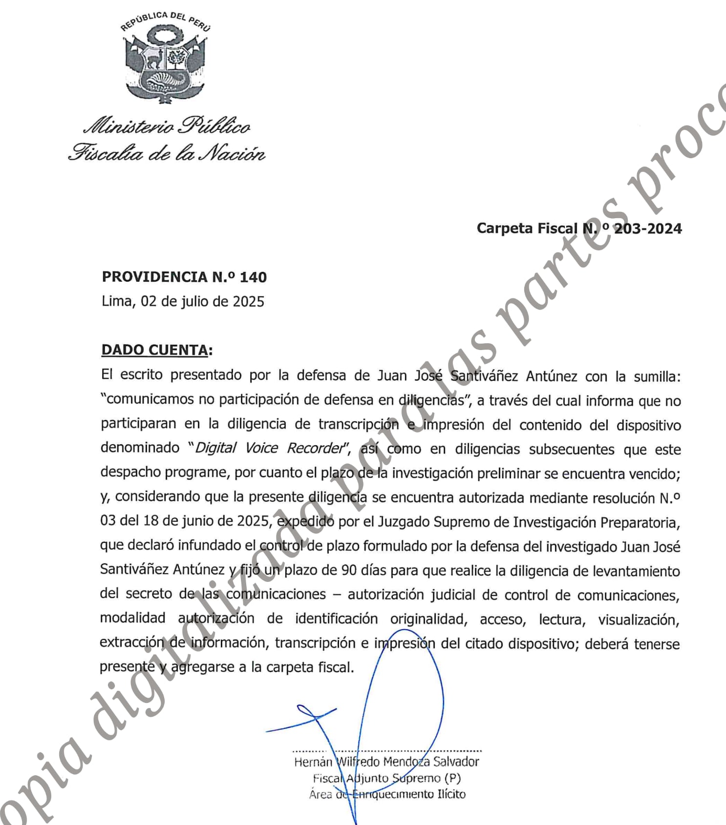 Caso Juan José Santiváñez