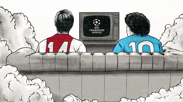 En recuerdo de Cruyff y Maradona: la “legendaria” publicación de Ajax que chocará ante Napoli 