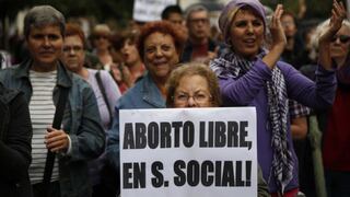 España: Miles de mujeres apoyan el retiro de la ley del aborto