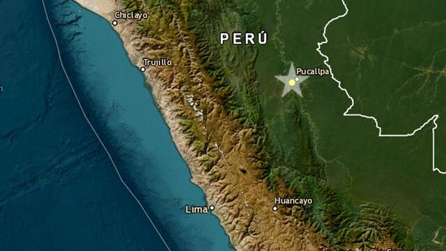 Sismo de magnitud 4.5 se registró este martes en Ucayali, informó el IGP