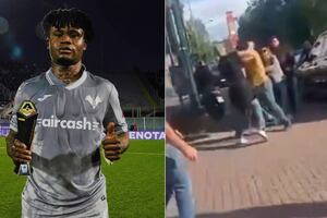 De no creer: Gift Orban, futbolista del Hellas Verona protagoniza pelea con hincha tras derrota frente al Milan | VIDEO