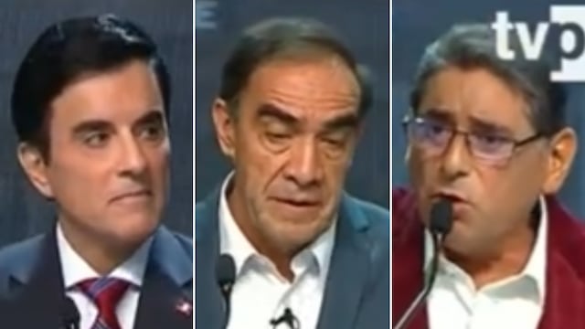 Yonhy Lescano, Carlos Álvarez y Carlos Espá se lanzan pullas durante el debate presidencial del JNE