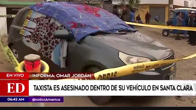 Ate: hombre es asesinado dentro de su vehículo en Santa Clara | VIDEO 