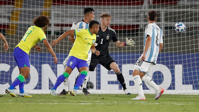 Argentina 1-3 Brasil por el Sudamericano Sub 20 en Colombia