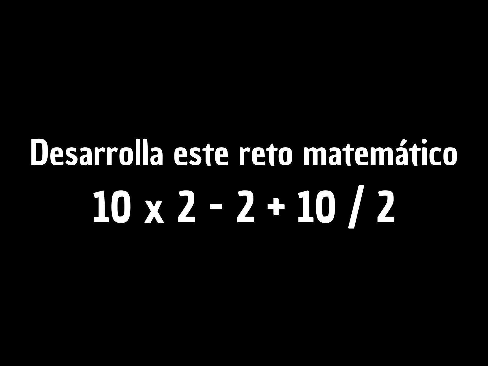 Reto matemático: Es una buena ocasión para demostrar que eres bueno desarrollando desafíos. (Creación: Mag)