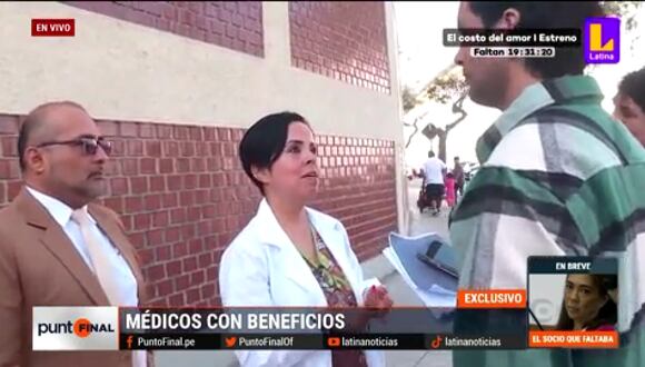 Médicos con beneficios del INSN. (Foto: Punto Final)