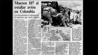 Así Ocurrió: Cartel de Medellín hace explotar avión en Colombia