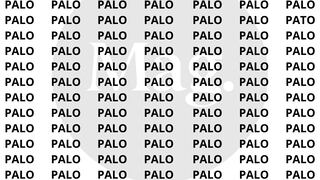 Encuentra la palabra ‘PATO’ entre las ‘PALO’ en menos de 7 segundos