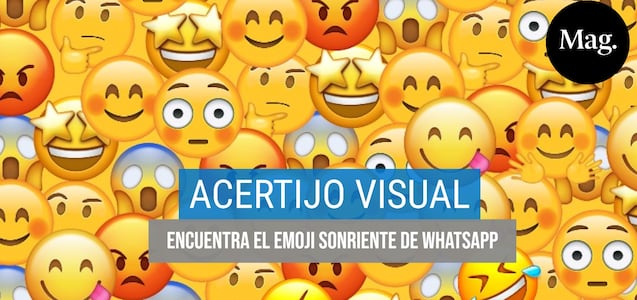 ¿Puedes encontrar el emoji sonriente de WhatsApp escondido en este acertijo visual?