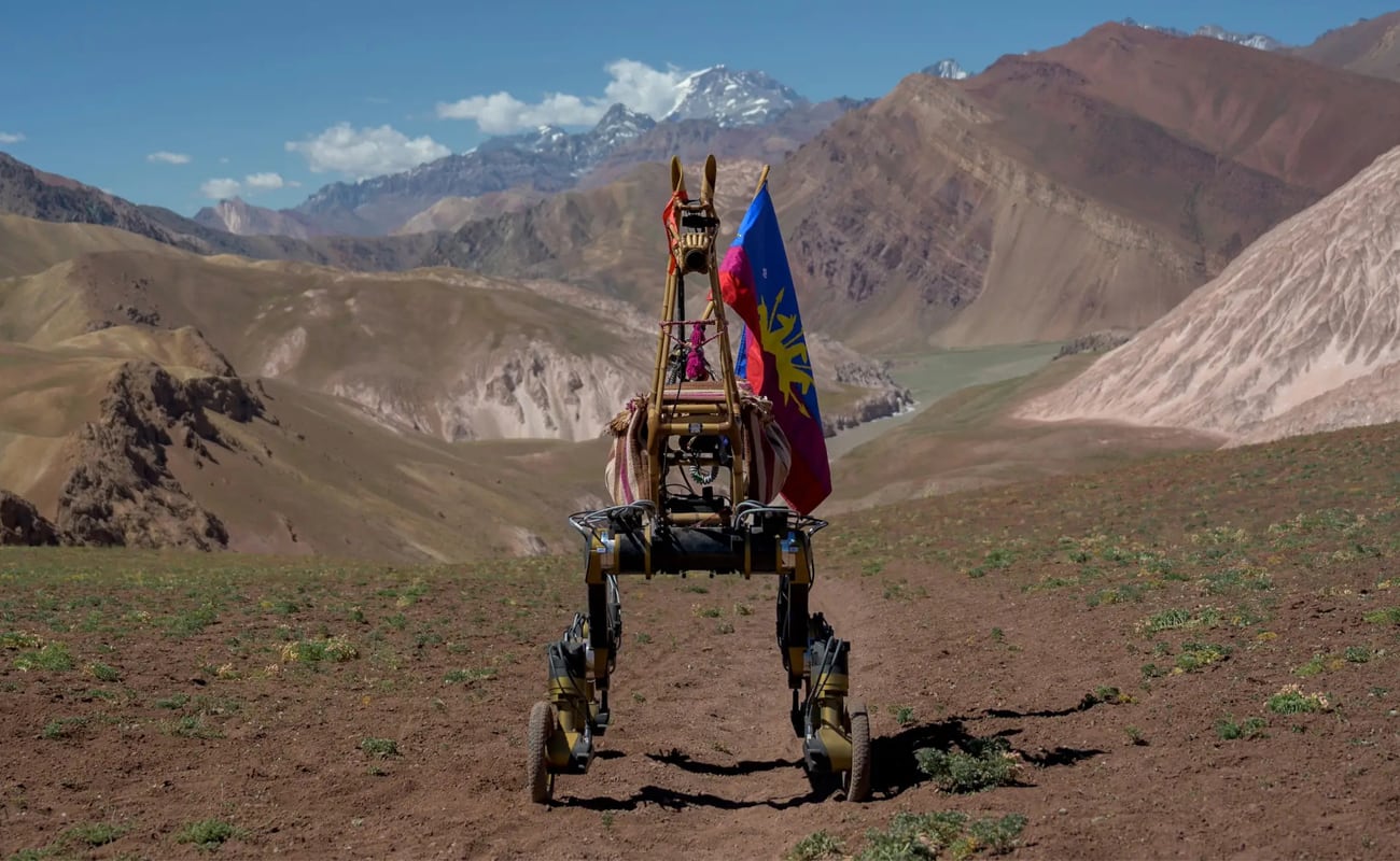 El robot es capaz de registrar sonidos e imágenes, y emite un relincho sintético. (Foto: guanacorex.com)