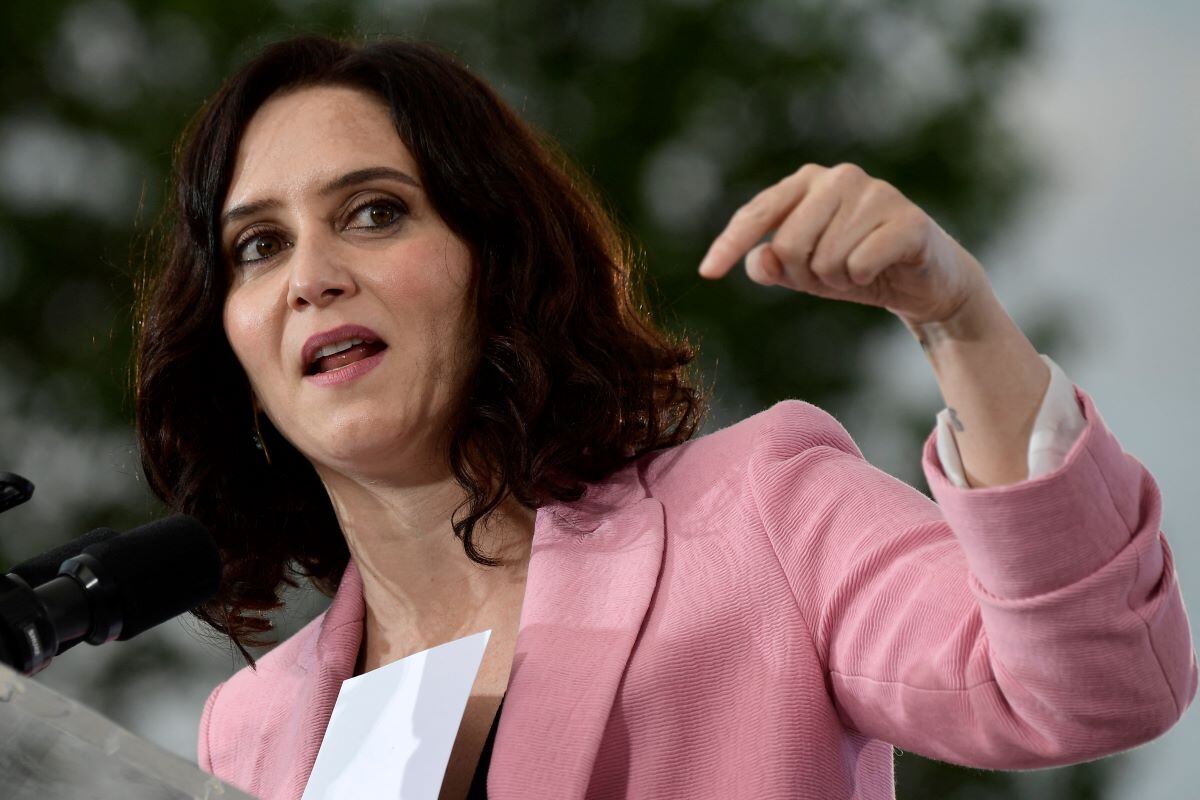 La presidenta de la Comunidad de Madrid, Isabel Díaz Ayuso. (JAVIER SORIANO / AFP).