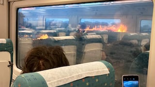 La desesperación de la conductora de un tren español alcanzado por las llamas: “El que pueda correr que corra”