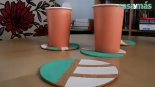 DIY: dale un toque de color a tu mesa con estos posavasos