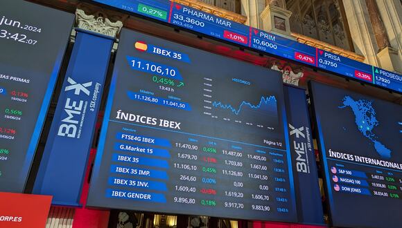 El IBEX 35, el principal selectivo español, ha abierto con leves ganancias del 0,12 %. FOTO. EFE.