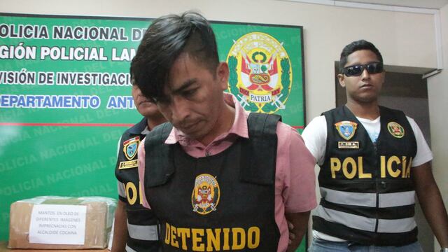 Chiclayo: detienen a sujeto que camufló 17 kilos de droga en 63 pinturas de óleo