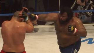 La increíble agilidad de un luchador súper pesado [VIDEO]