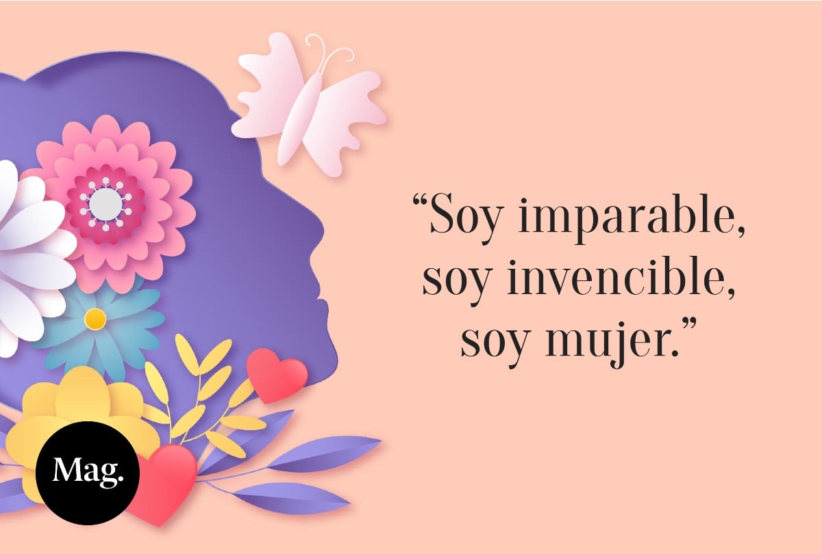Si buscas frases del Día de la Mujer para celebrarte a ti misma, aquí encontrarás mensajes llenos de empoderamiento. | Crédito: Mag / Freepik