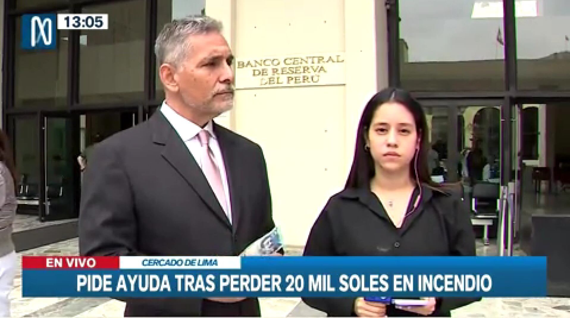 Pide ayuda para recuperar dinero perdido en incendio en Cieneguilla. (Foto: Canal N)