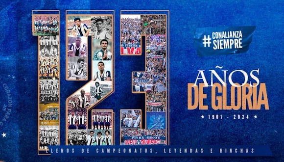 Alianza recibió el saludo de los clubes de la Liga 1 Te Apuesto por su aniversario 123 | Imagen: Alianza Lima
