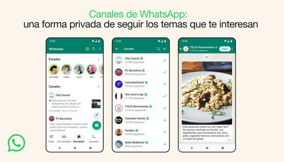 WhatsApp lanza su nueva función: los canales.