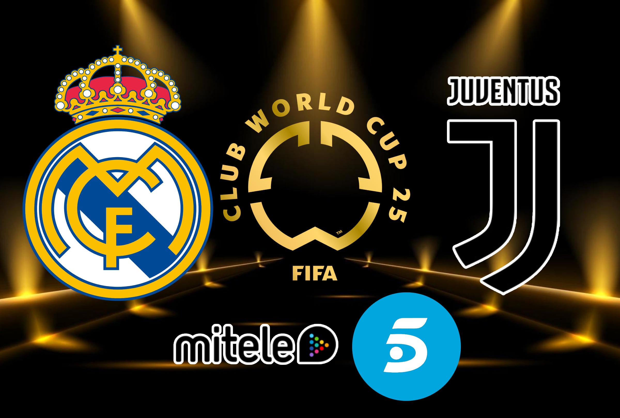 MIAMI (EE.UU.), 01/07/2025.- Cobertura oficial de Mitele Plus y Telecinco EN DIRECTO ONLINE para ver el partido entre Real Madrid y Juventus este martes 1 de julio por los octavos de final del Mundial de Clubes desde el Hard Rock Stadium de Miami, Florida (EE.UU.). Foto: MAG - NOÉ YACTAYO