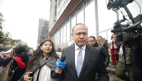 Mariano González declaró ante la Fiscalía de la Nación por investigación contra Dina Boluarte. (Foto: Britannie Arroto / @photo.gec)