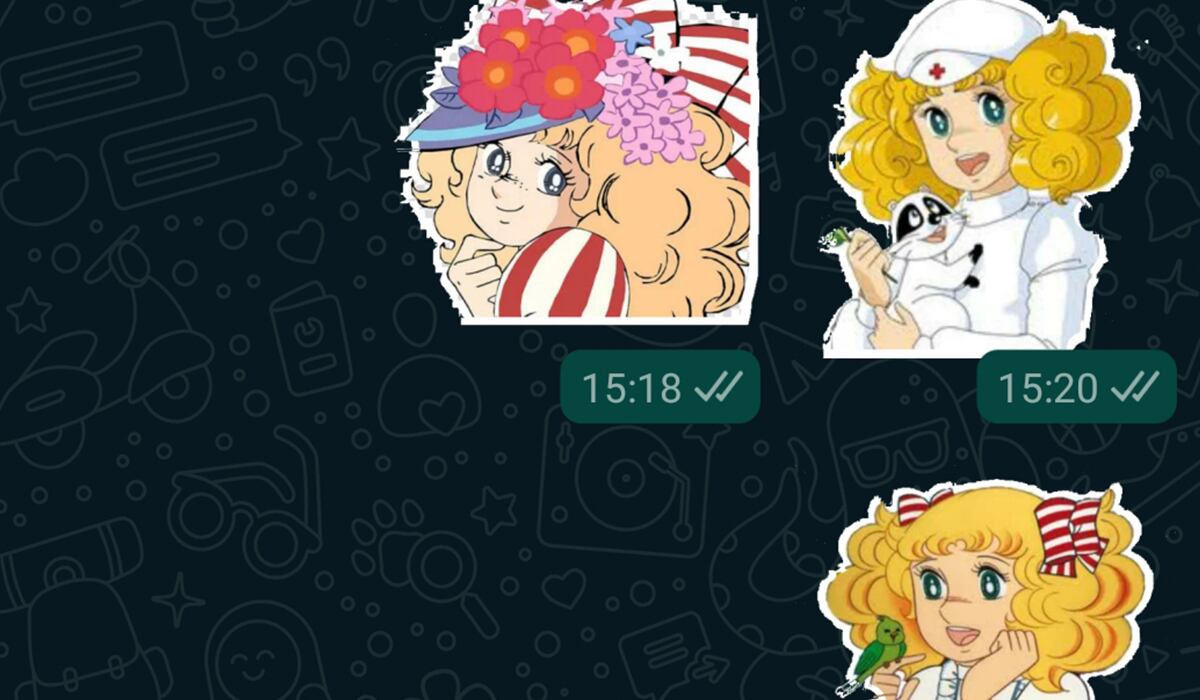 De esta forma podrás obtener los stickers de 'Candy Candy' en tu WhatsApp. (Foto: Captura)