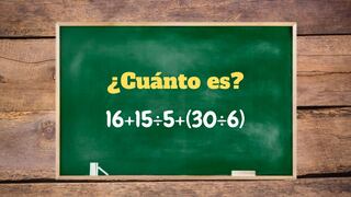 Un buen analizador no falla en este ejercicio: ¿Cuánto se obtiene en 16+15÷5+(30÷6)?
