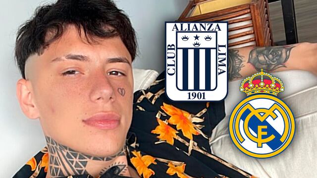 TikToker argentino se vuelve viral tras comparar a Alianza Lima con el Real Madrid: “Quevedo mil veces antes que Vinicius” | Composición: @ricchiokk / @alianzalima / @realmadrid
