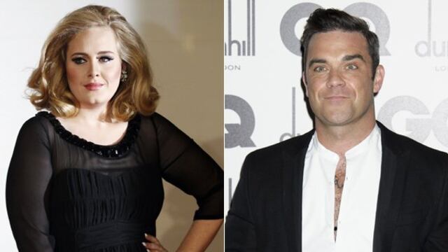 Adele alista dueto con Robbie Williams para su próximo disco