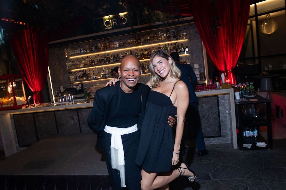Dupla fashionista. Stefano Ayubu y Korina Rivadeneira no se pierden la renovación de la carta del restaurante Circo, del hotel Real InterContinental Lima. Miraflores.