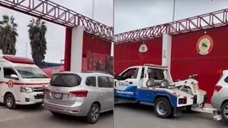 Callao: auto bloquea salida de estación de bomberos durante una emergencia
