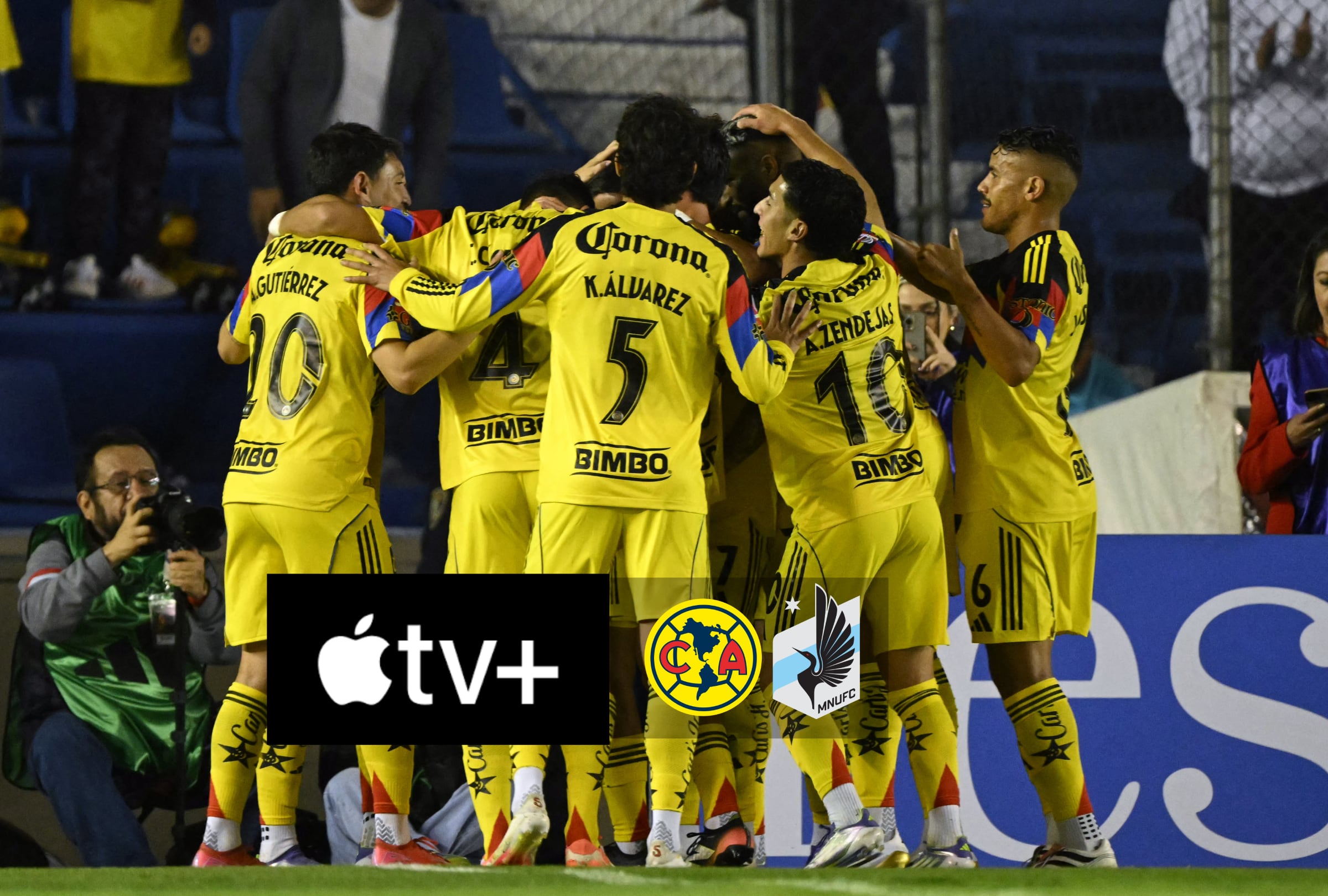HOUSTON, TEXAS (EE.UU.), 02/08/2025.- Transmisión oficial de MLS Season Pass de Apple TV EN VIVO para ver el partido entre América y Minnesota United FC este sábado 2 de agosto por la fecha 2 de la Leagues 2025.. Foto: Yuti Cortez / AFP