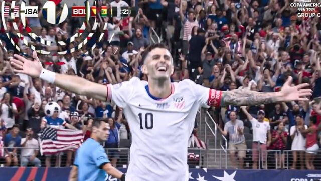 Para enmarcar: el golazo de Christian Pulisic para el 1-0 de Estados Unidos vs Bolivia por Copa América | VIDEO