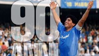 Diego Maradona y el especial saludo por los 90 años del Napoli