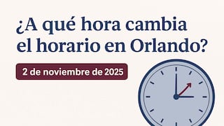 ¿A qué hora ajustar los relojes en Orlando hoy 2 de noviembre 2025 para sincronizarlos con el horario de invierno?