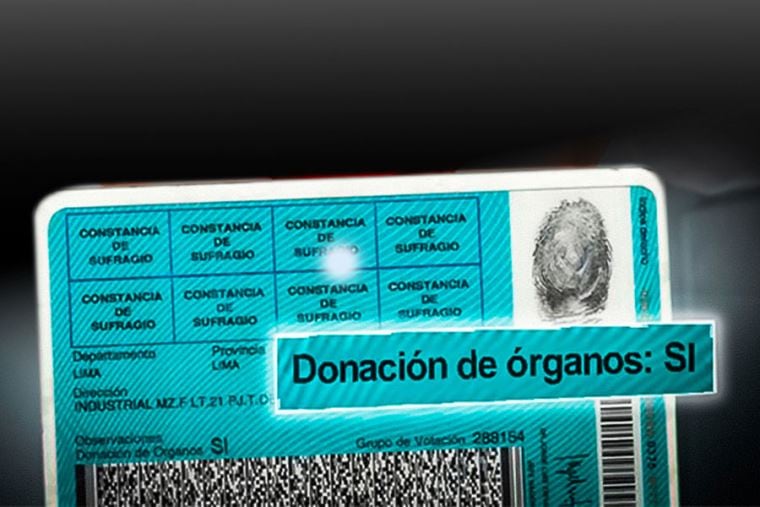 Hay muchos peruanos que sí expresan en su DNI quiere quieren donar sus órganos.