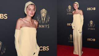 Emmy Awards: Emma Corrin (Lady Di) y el detrás de su extraño look sobre la alfombra roja