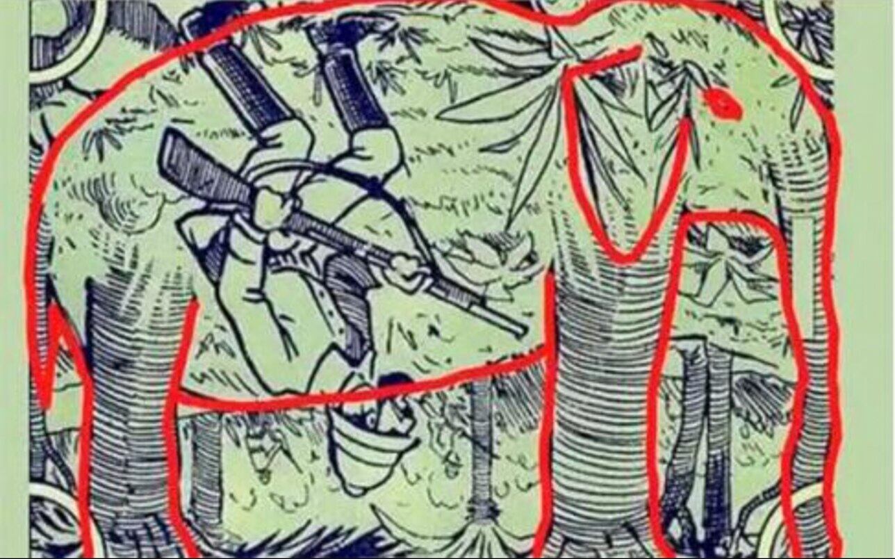 RETO VISUAL | La mayoría tuvo que voltear la foto para ver la solución.