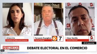 Elecciones 2021: Fernando Rospigliosi (Fuerza Popular) y César Gentille (Victoria Nacional) debatieron sobre seguridad ciudadana