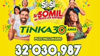 La Tinka del domingo 3 de agosto: mira los números ganadores del sorteo