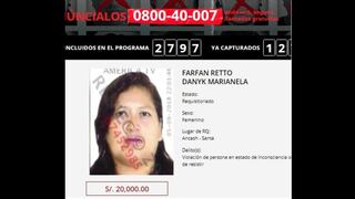 Áncash: incluyen a mujer acusada de violar a sus hijas en sistema de recompensas