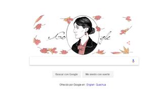 Virginia Woolf: ¿Quién es la escritora que Google le hizo doodle?