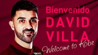 David Villa anunció su incorporación al Vissel Kobe de Japón